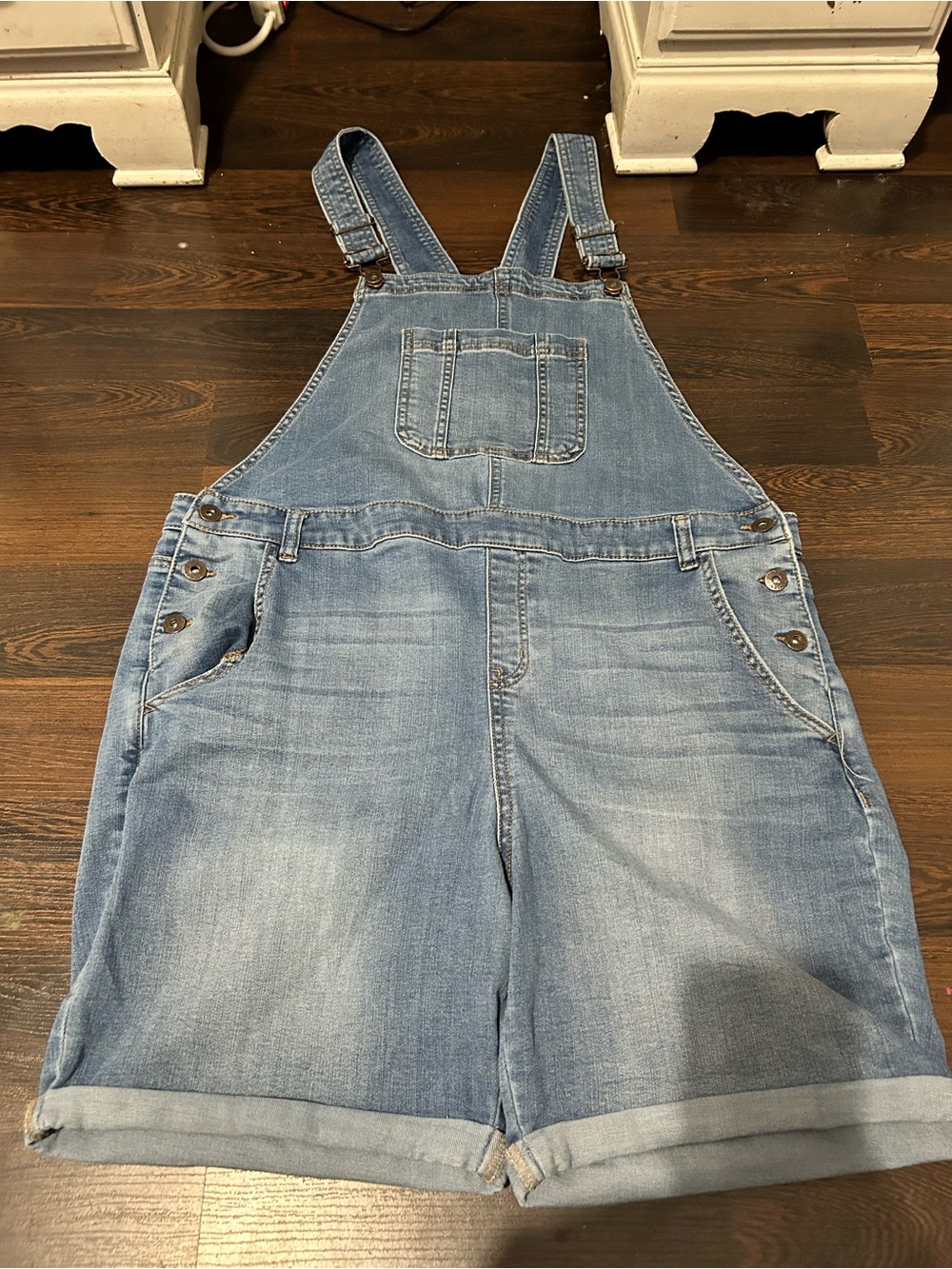 Style & Co. Light Blue Denim Jumpsuit